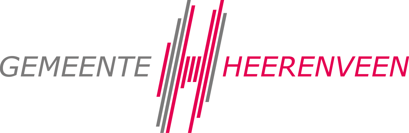 Logo gemeente Heerenveen zwarte achtergrond